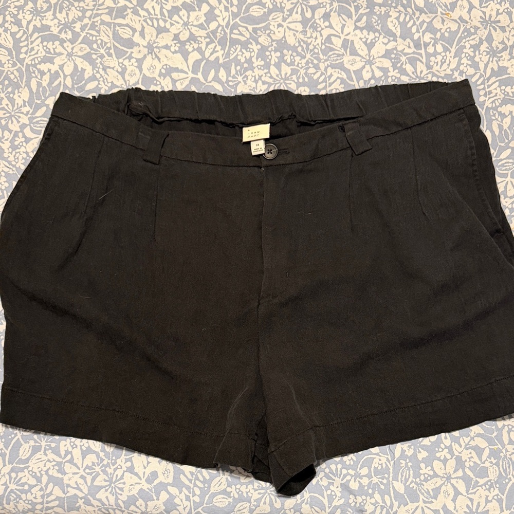 a new day Black Tailored Shorts